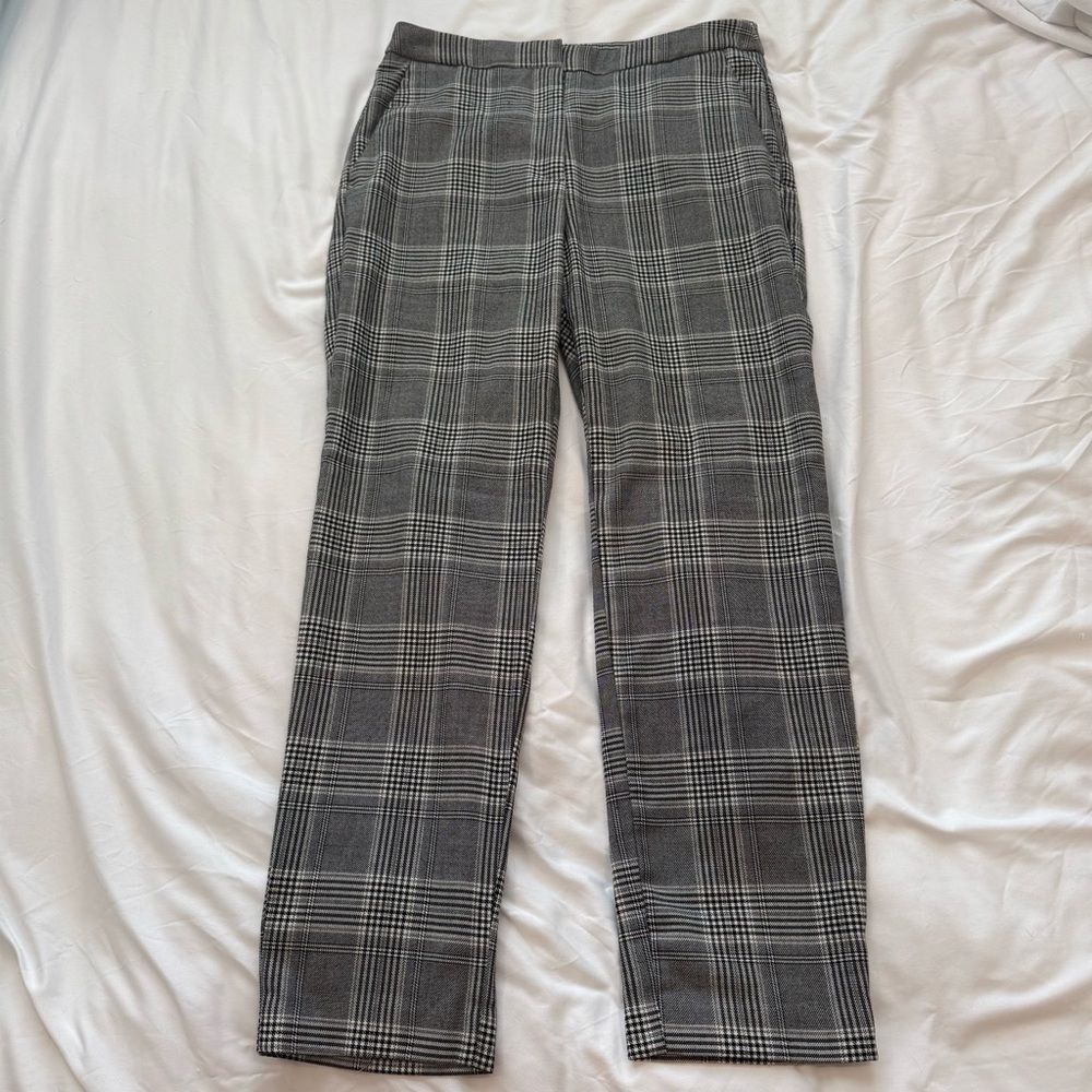 Women’s Black and Grey‎ Plaid Pants